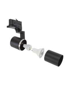 3-Phase Track Spotlight GU10 Black – 56,5×121×172 mm