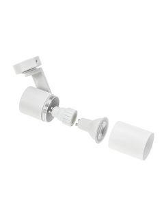 Surface-mounted spot GU10 – white – IP20 – 56×120×117 mm – without bulb