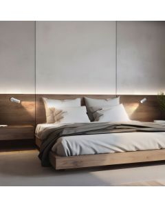 Surface-mounted spot MR11 – white – with switch – IP20 – 36×95×165 mm – without bulb