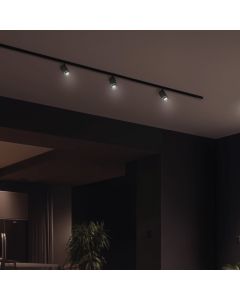 3-Phase Track Spotlight GU10 Black – 60×101×169 mm