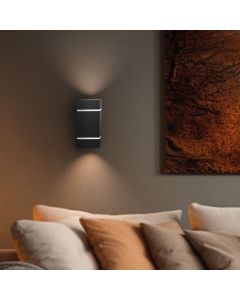 Wall light G9 – square – black – IP20 – 80×150 mm – without bulb