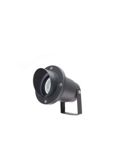 LED Garden Spotlight GU10 Black, beam angle 65°, with ground spike