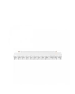 LED grid luminaire for track 12W CCT 48V 220 mm White