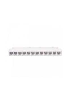 LED grid luminaire for track 12W K2700 48V 220 mm White