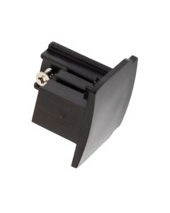 3-Phase Rail End Cap Black