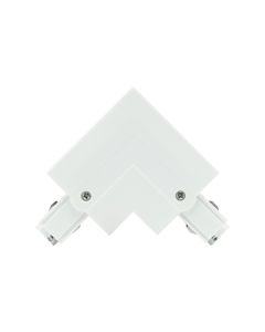 3-Phase Track Connector Left White