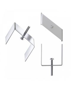 Mounting Clip for SPS Recessed Track – Silver