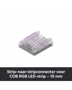 Strip-to-strip connector for COB RGB LED strip – 10 mm
