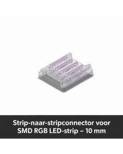 Strip-to-strip connector for SMD RGB LED strip – 10 mm