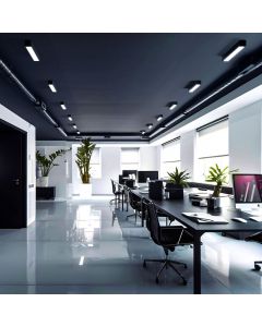 LED Batten 60cm Black G13 for T8 LED Tube IP20