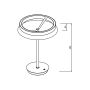 LED Table Lamp Ø33 cm | 24W | 2400 Lumens | CRI90 | CCT 2700K-4000K | White – photo 2