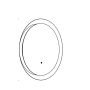 Round LED Mirror with Lighting Ø60 cm | 20W | 2000 Lumens | CRI90 | CCT 2700K-4000K | Black – photo 2