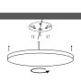 LED Surface Panel Round Ø50 cm | 48W | CCT Selectable | 3000K-6000K – photo 2