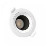 Recessed spot GU10 – round – black – adjustable – IP20 – Ø86×34 mm – without bulb