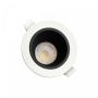 Recessed spot GU10 – round – white/black – anti-glare – IP20 – Ø95×46 mm – without bulb