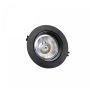 Surface-mounted spot AR111 GU10 – round – black – IP20 – Ø165×41 mm – without bulb