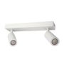 Surface-mounted spot MR11 2 heads – white – adjustable – IP20 – 260×54×160 mm – without bulb – photo 3