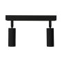 Surface-mounted spot MR11 2 heads – black – adjustable – IP20 – 260×54×160 mm – without bulb – photo 2