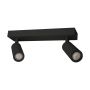 Surface-mounted spot MR11 2 heads – black – adjustable – IP20 – 260×54×160 mm – without bulb – photo 3