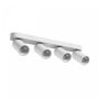 Surface-mounted spot GU10 4 heads – white – IP20 – 480×70×135 mm – without bulb