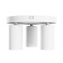 Surface-mounted spot GU10 3 heads – round – white – IP20 – 220×134 mm – without bulb – photo 2