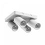 Surface-mounted spot GU10 4 heads – square – white – IP20 – 220×220×134 mm – without bulb