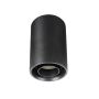 Surface-mounted spot GU10 – round – black – adjustable – IP20 – 80×130 mm – without bulb