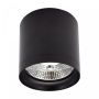 Surface-mounted spot AR111 GU10 – round – black – anti-glare – IP20 – 118×110 mm – without bulb