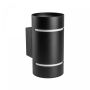 Wall light G9 – round – black – IP20 – 80×150 mm – without bulb