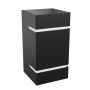 Wall light G9 – square – black – IP20 – 80×150 mm – without bulb – photo 3