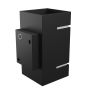 Wall light G9 – square – black – IP20 – 80×150 mm – without bulb – photo 5