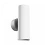 Wall light GU10 2 heads – round – white – IP20 – 55×160×90 mm – without bulb