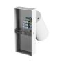 Wall light GU10 – round – white – with switch – IP20 – 55×100 mm – without bulb – photo 4