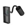 Wall light GU10 – flexible arm – round – black – with switch – IP20 – 55×100×410 mm – without bulb – photo 4