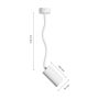 GU10 wall spotlight with flexible arm 410 mm – IP20 – white – photo 6