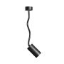 GU10 wall spotlight with flexible arm 410 mm – IP20 – black – photo 3