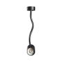 GU10 wall spotlight with flexible arm 410 mm – IP20 – black – photo 4