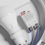 Ceiling light E27 – round – white – with motion sensor – IP65 IK08 – Ø300×90 mm – without bulb – photo 7