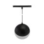 LED globe pendant lamp for track 6W CCT 48V Ø100 mm dimmable Black – photo 6
