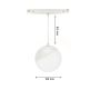 LED globe pendant lamp for track 5W CCT 48V Ø100 mm dimmable White – photo 3