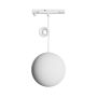 LED globe pendant lamp for narrow rail 7W K3000 48V Ø100 mm White – photo 2