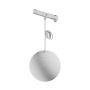 LED globe pendant lamp for narrow rail 7W K3000 48V Ø100 mm White – photo 4
