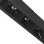 LED grid luminaire for narrow track 12W K3000 48V 196 mm Black – photo 5