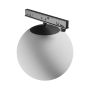 LED globe luminaire for narrow track 7W K3000 48V Ø100 mm Black – photo 4