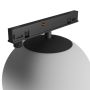 LED globe luminaire for narrow track 7W K3000 48V Ø100 mm Black – photo 5
