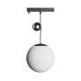 LED globe pendant lamp for narrow rail 7W K3000 48V Ø100 mm Black – photo 2