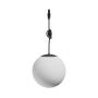 LED globe pendant lamp for narrow rail 7W K3000 48V Ø100 mm Black – photo 3