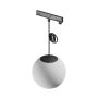LED globe pendant lamp for narrow rail 7W K3000 48V Ø100 mm Black – photo 4