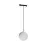 LED globe pendant lamp for narrow rail 7W K3000 48V Ø100 mm Black – photo 5