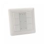 Wall push button panel with 6 DALI buttons